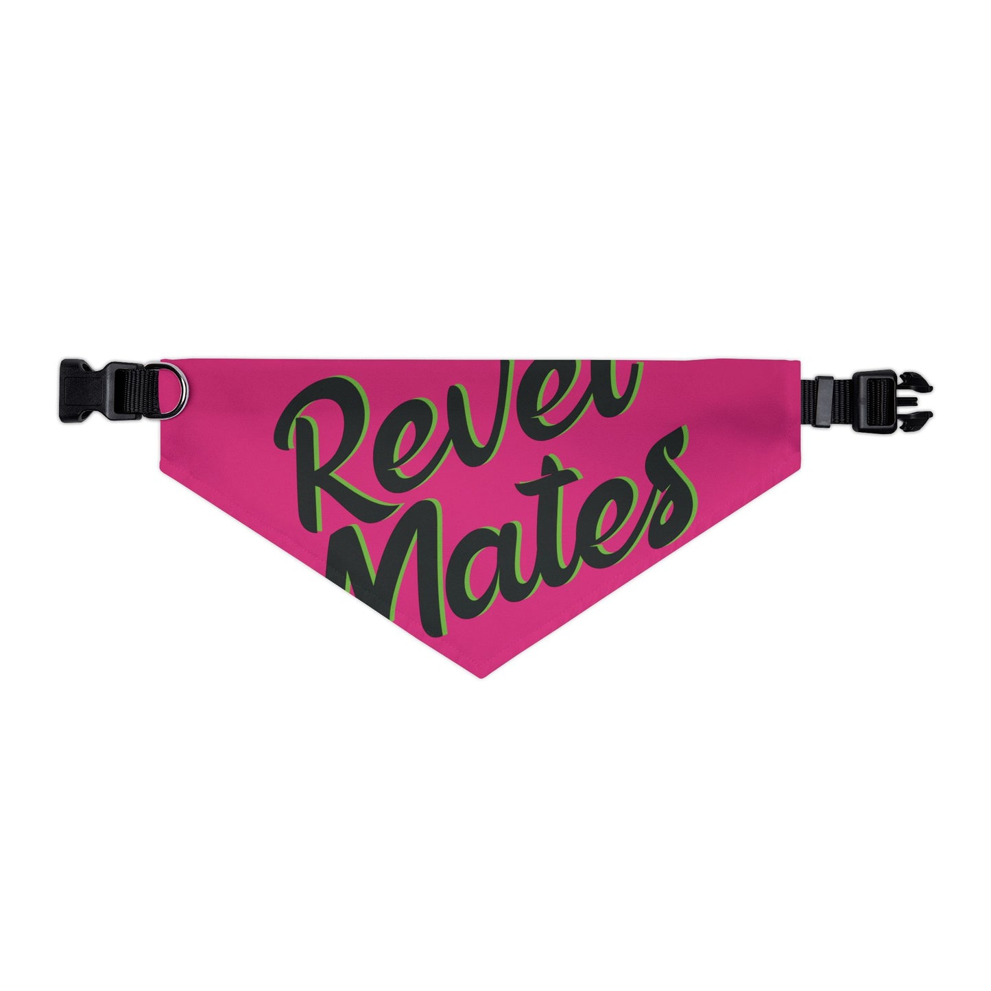 Pet Bandana Collar | Fuchsia & Black RevelMates Design