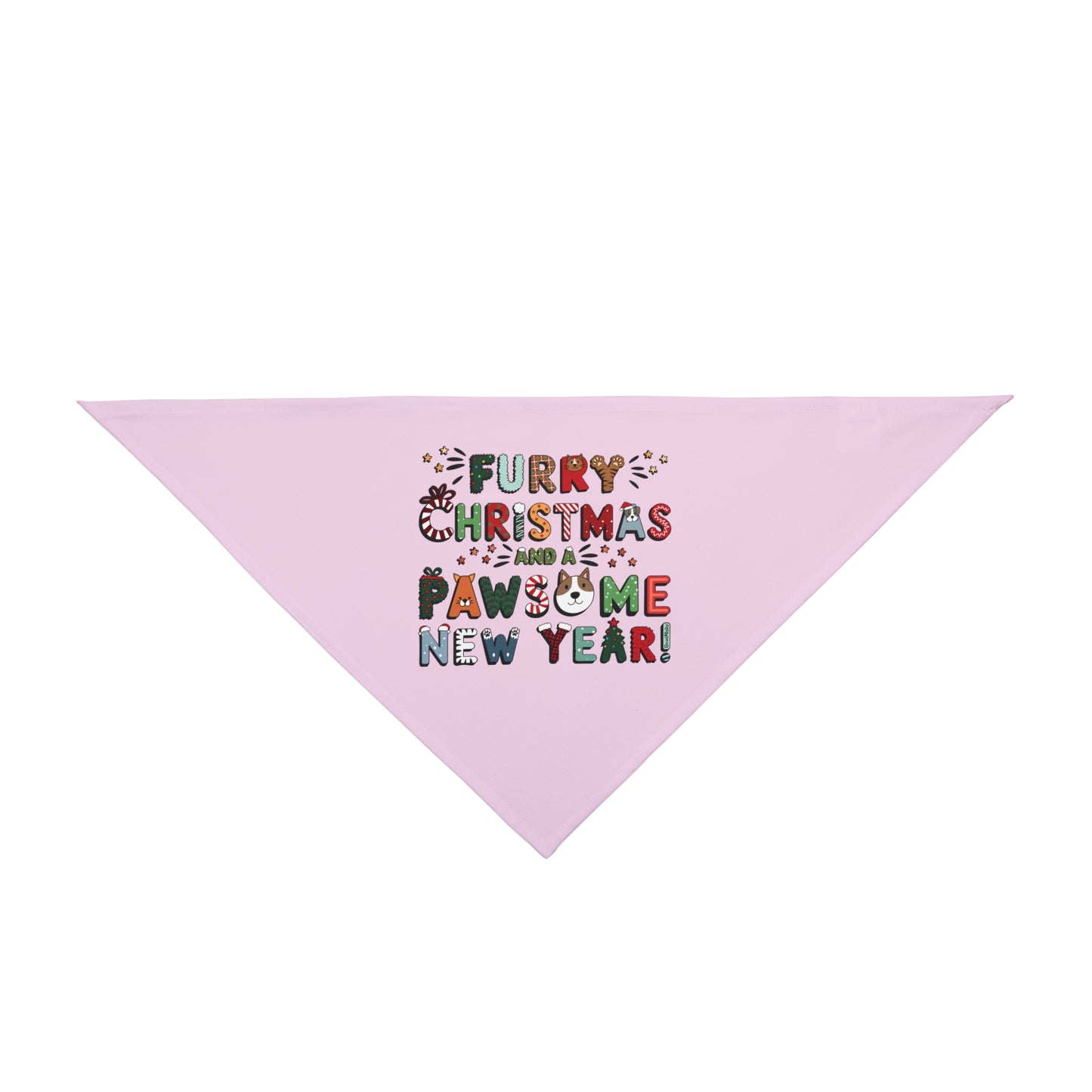 Pet Bandana | Furry Christmas Design | 8 colors