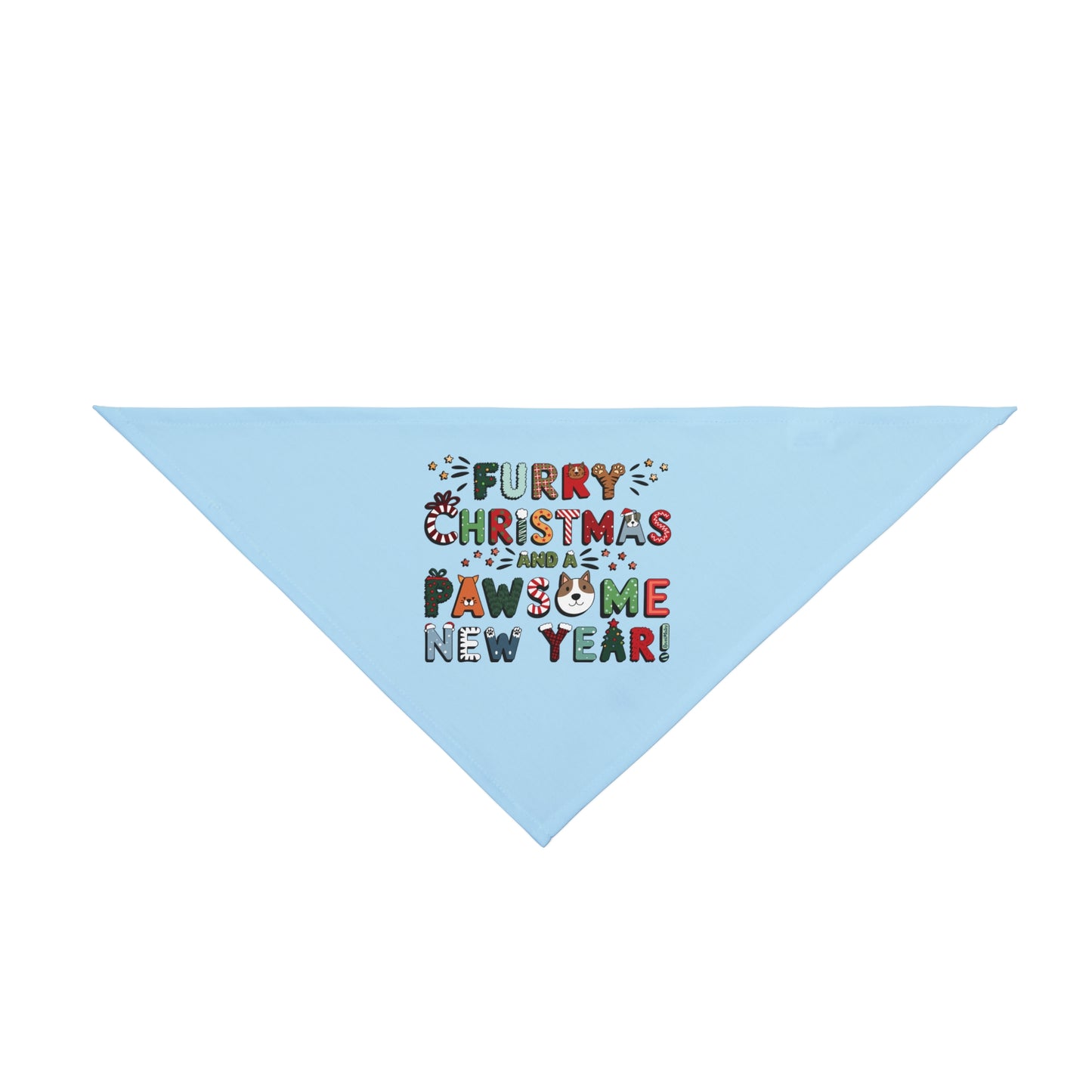 Pet Bandana | Furry Christmas Design | 8 colors