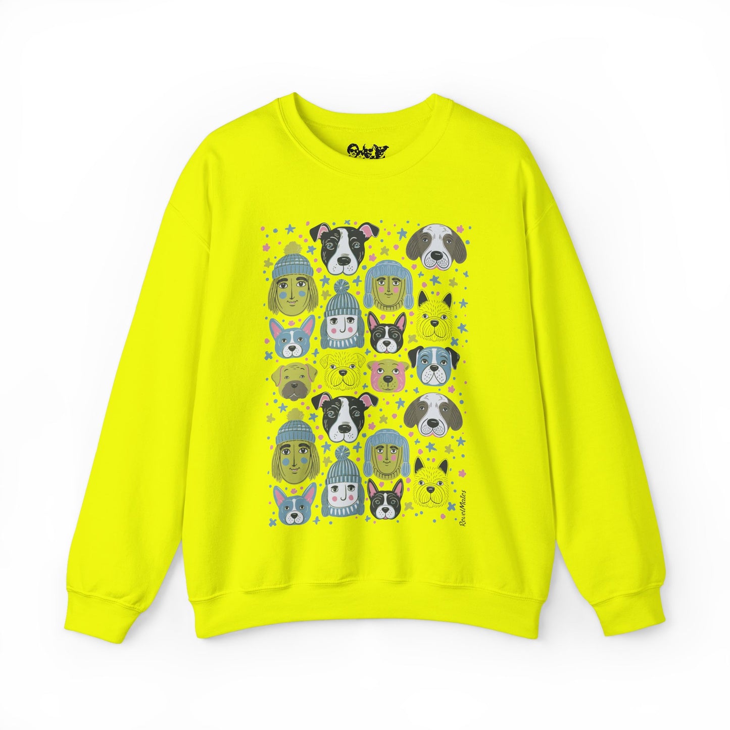 Unisex Heavy Blend Crewneck Sweatshirt | Winter Doggies Design | 14 colors