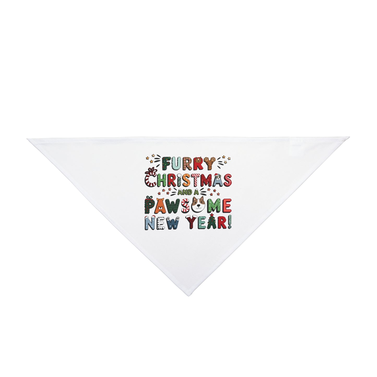 Pet Bandana | Furry Christmas Design | 8 colors