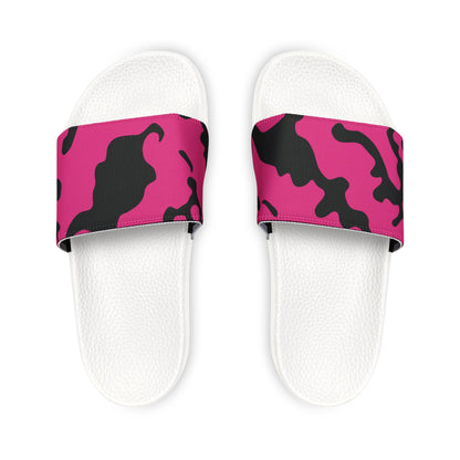 Men's Removable Strap Sandals | Camouflage Fuchsia & Black Design