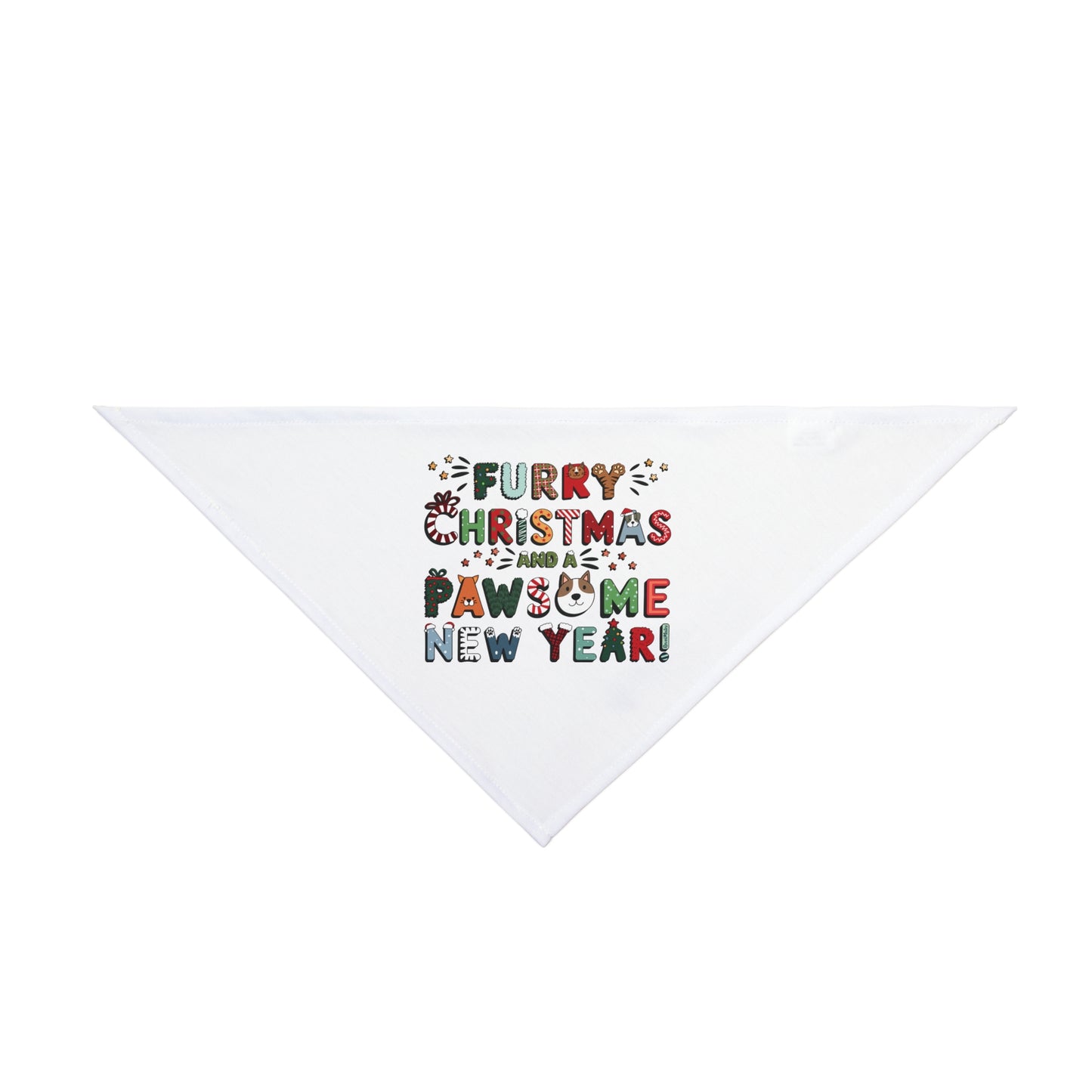 Pet Bandana | Furry Christmas Design | 8 colors