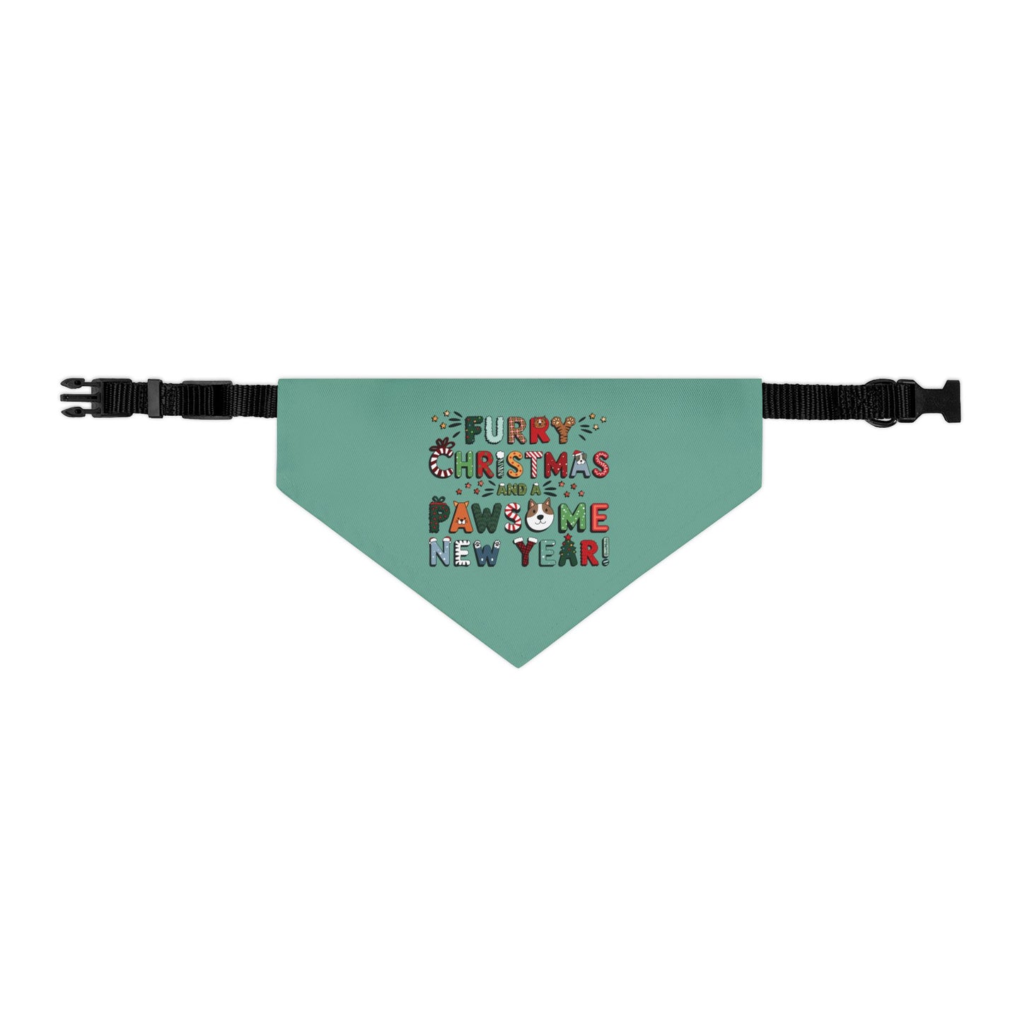 Pet Bandana Collar | Furry Christmas Design | 8 colors