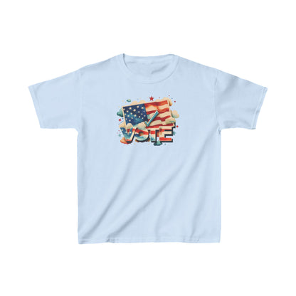 Unisex Kids Heavy Cotton™ T-Shirt | VOTE Watercolor Design | US Elections | 20 colors