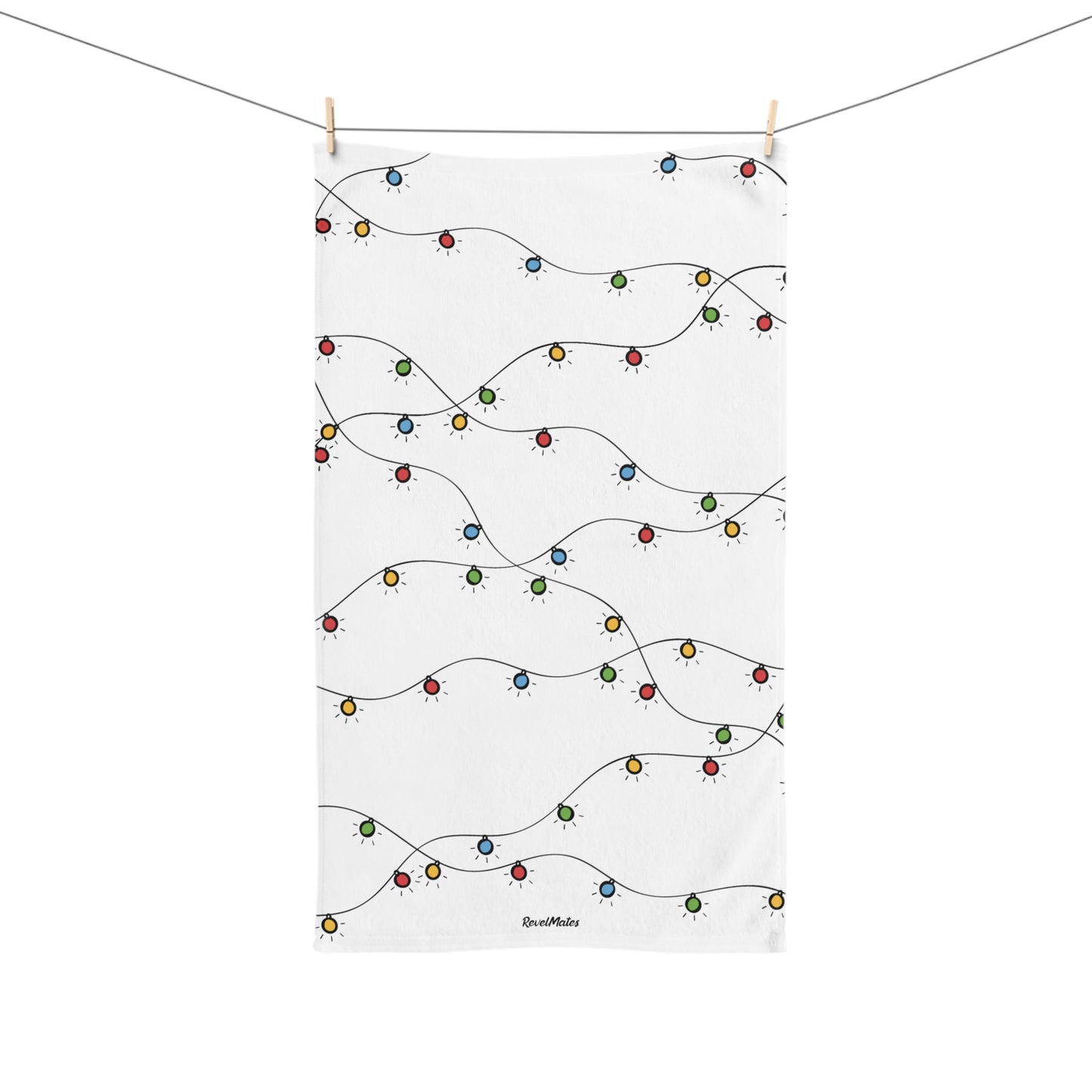 Hand Towel | Christmas Lights Design