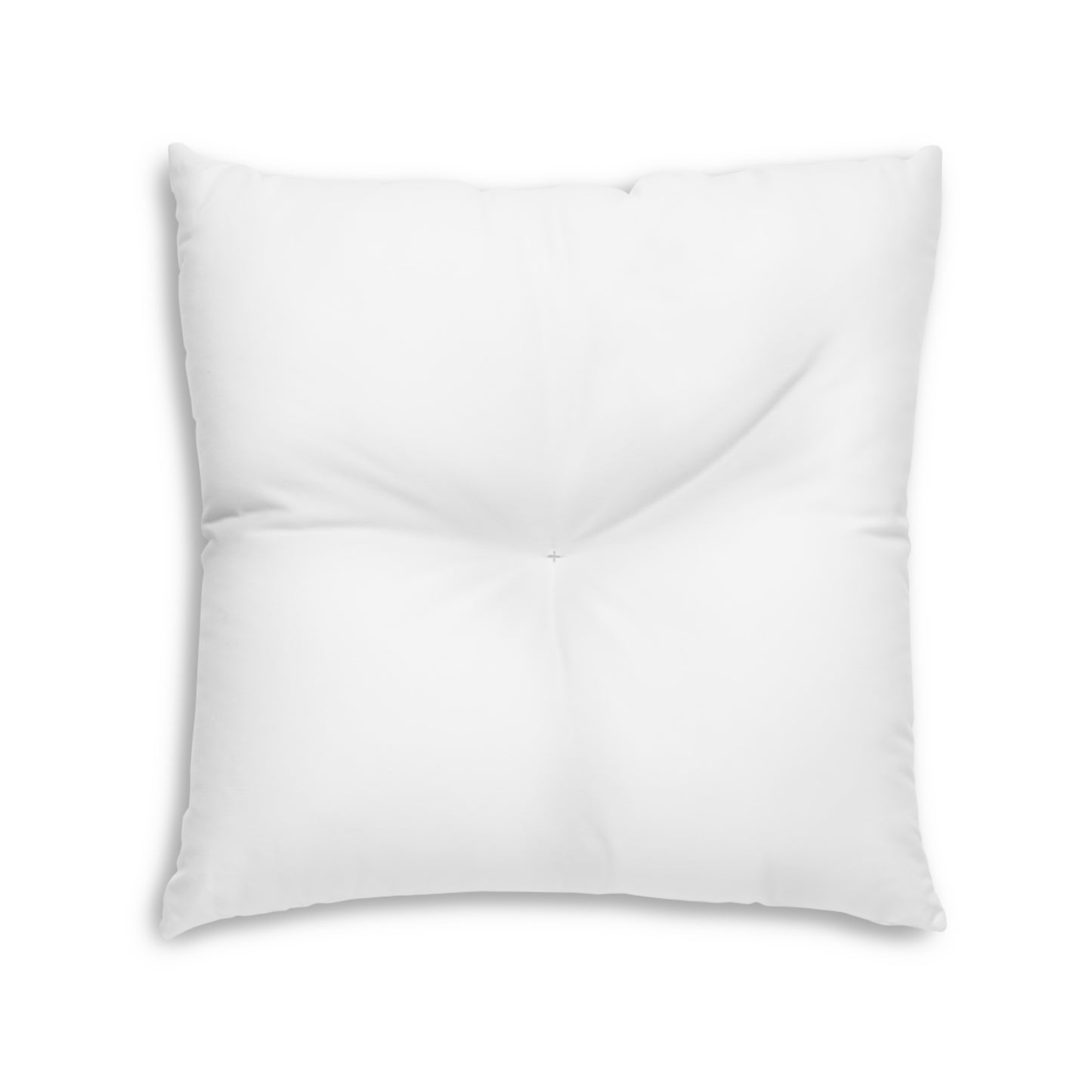 Square Tufted Floor Pillow | for Pets and Companions | White & Black RevelMates Design