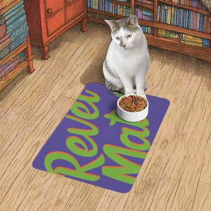 Pet Food Mat | for Dogs, Cats and all beloved Pets | Lavender & Lime RevelMates Design