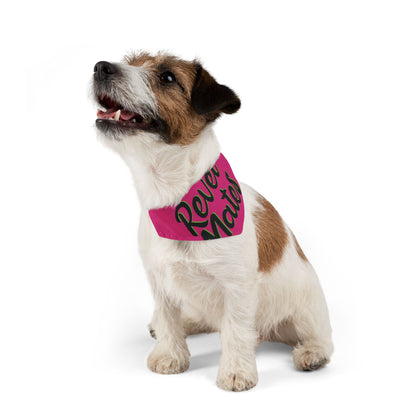 Pet Bandana Collar | Fuchsia & Black RevelMates Design