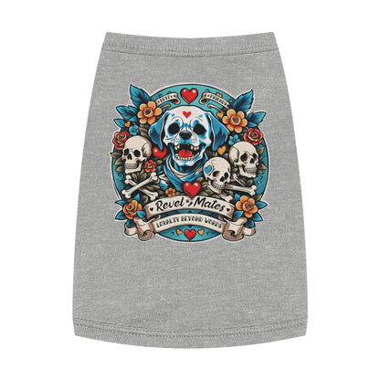 Pet T-Shirt | Dog Skull Tattoo Design | 4 colors