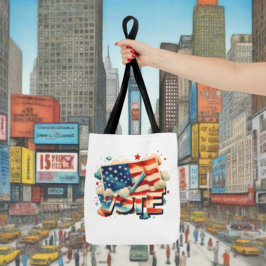 Tote Bag | All Over Print Bag | VOTE Watercolor Design | US Elections | 2 colors