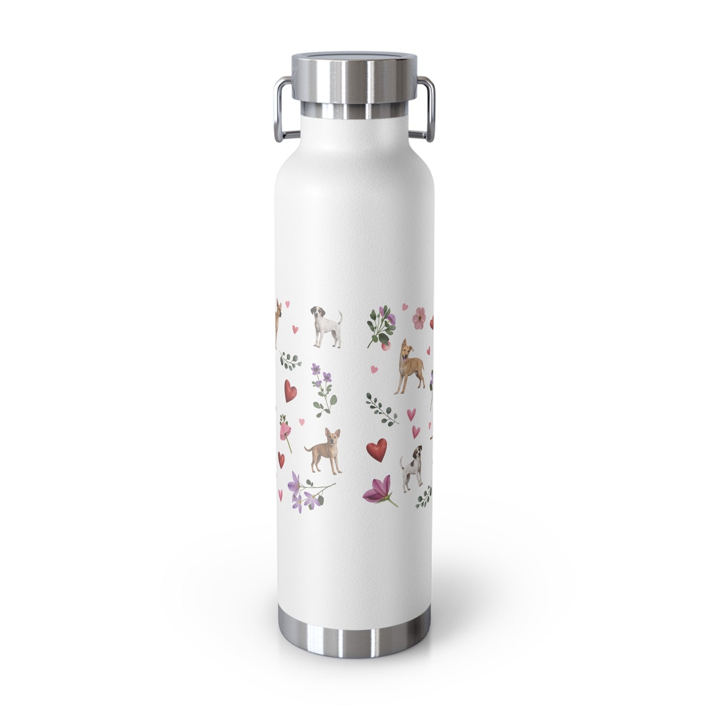 Copper Vacuum Insulated Bottle 22oz (650ml) | Puppy Love Design