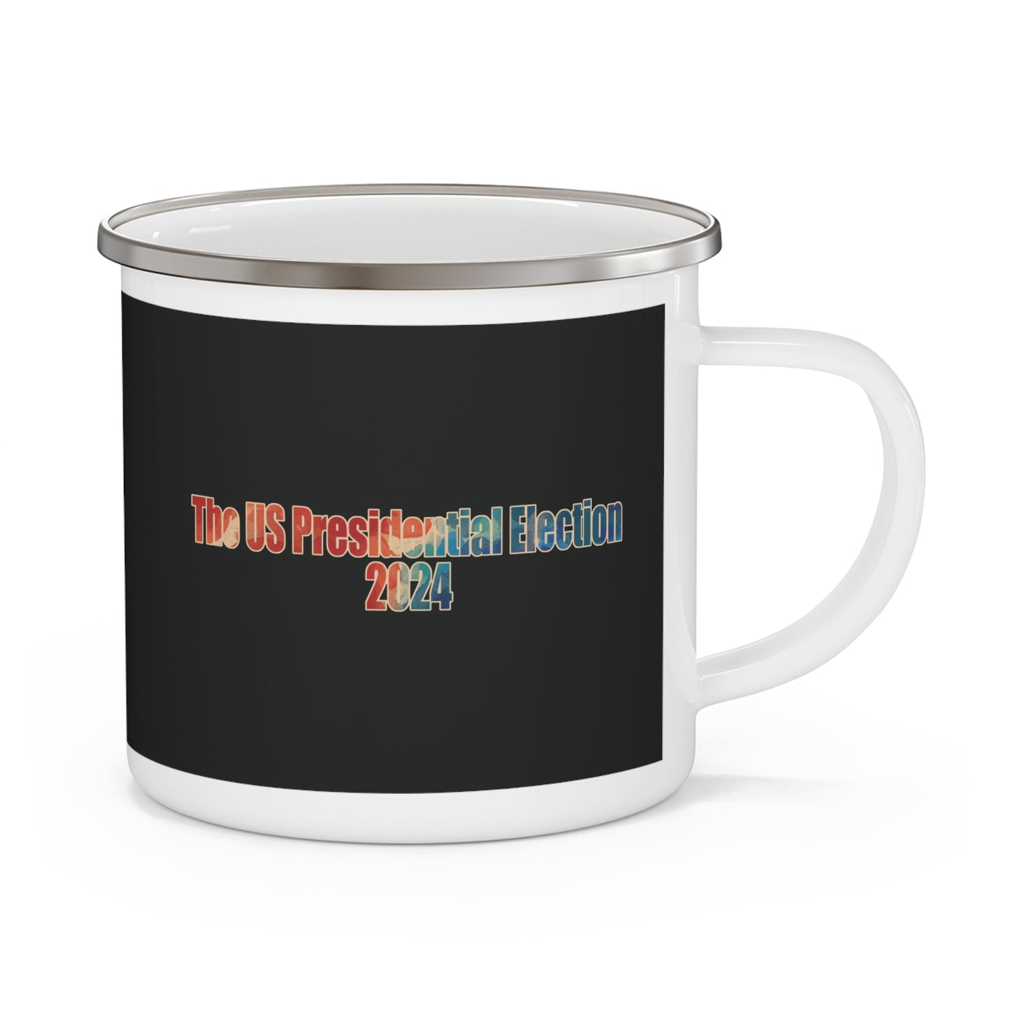 Enamel Camping Mug 12oz (350ml) | VOTE Watercolor Design | US Elections | 2 colors