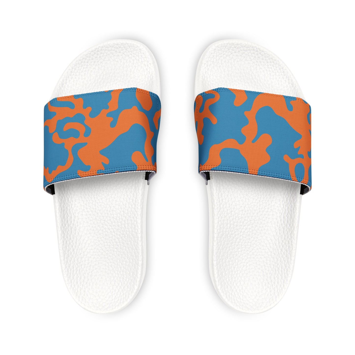 Men's Removable Strap Sandals | Camouflage Blue & Orange Design | 2 colors