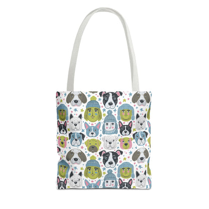 Tote Bag | Winter Doggies Design