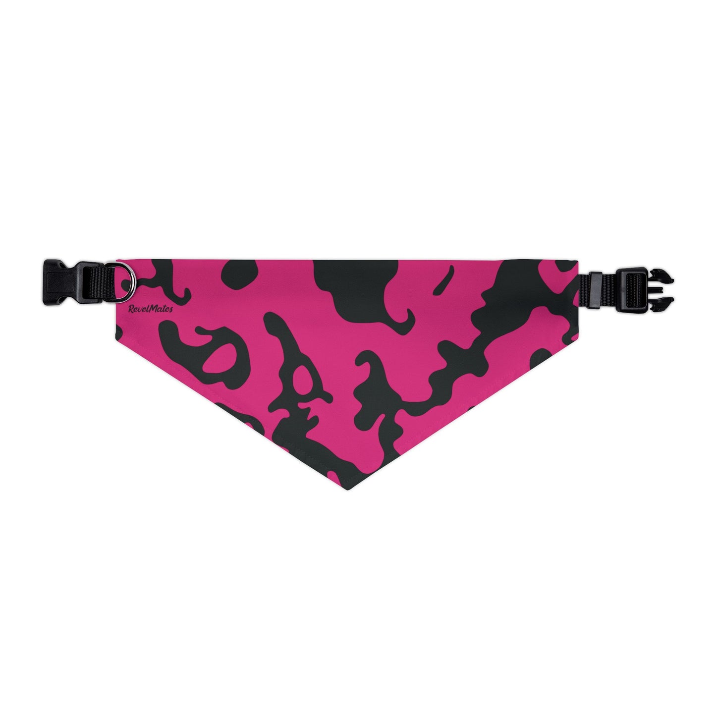 Pet Bandana Collar | Camouflage Fuchsia & Black Design