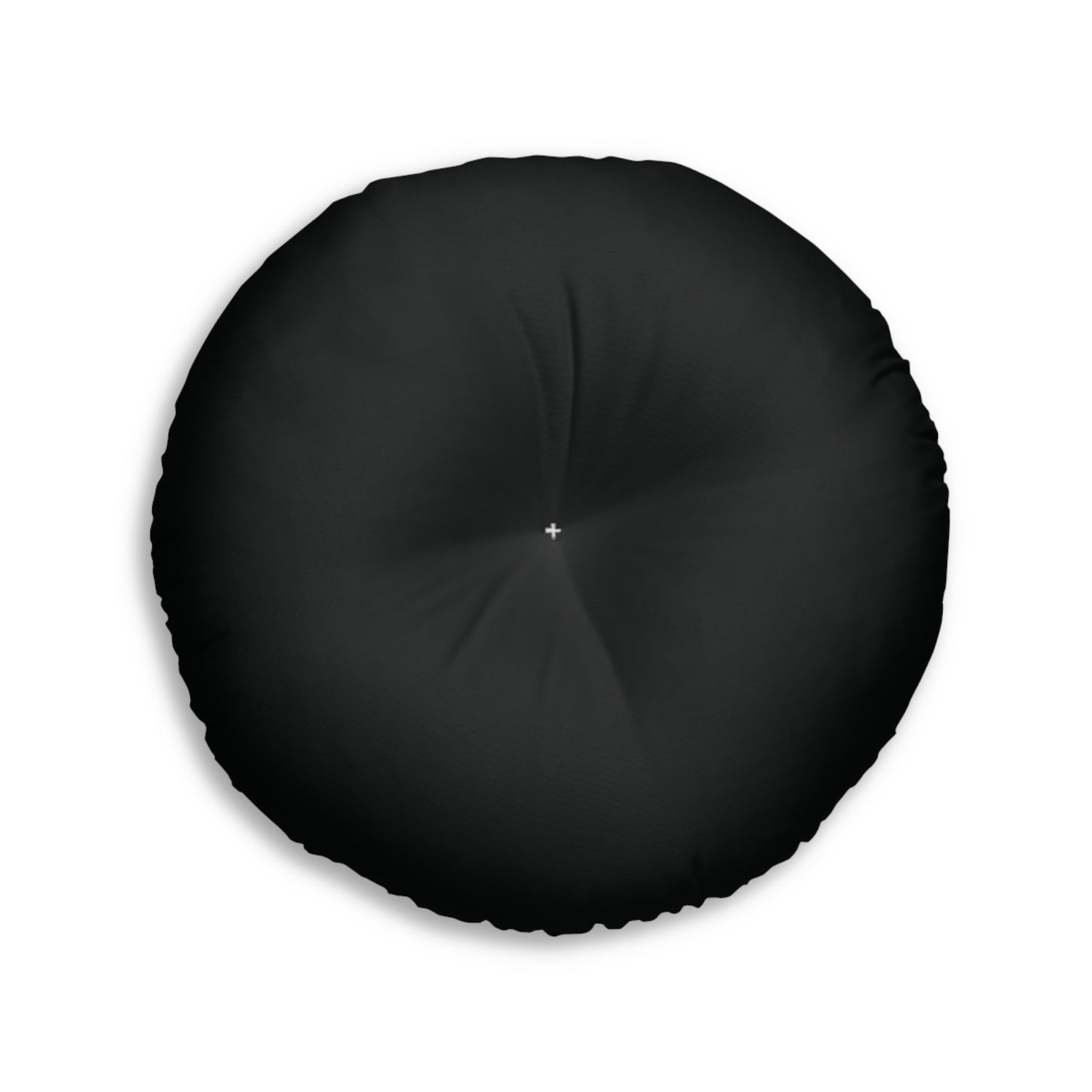 Round Tufted Floor Pillow | for Pets and Companions | Black & White RevelMates Design