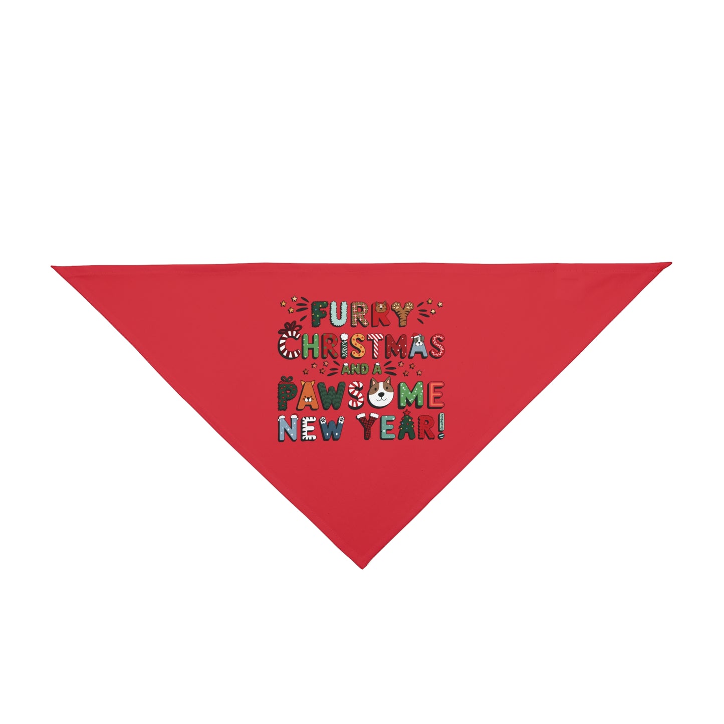 Pet Bandana | Furry Christmas Design | 8 colors