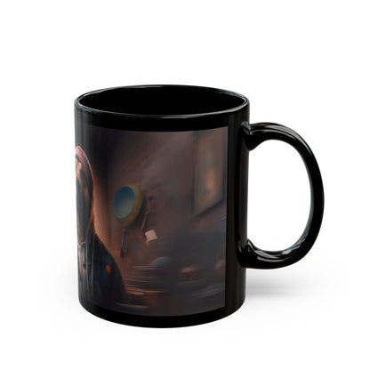 Total Black Ceramic Mug (11oz, 15oz) | Hip-Hop Brothers Design | 2 sizes