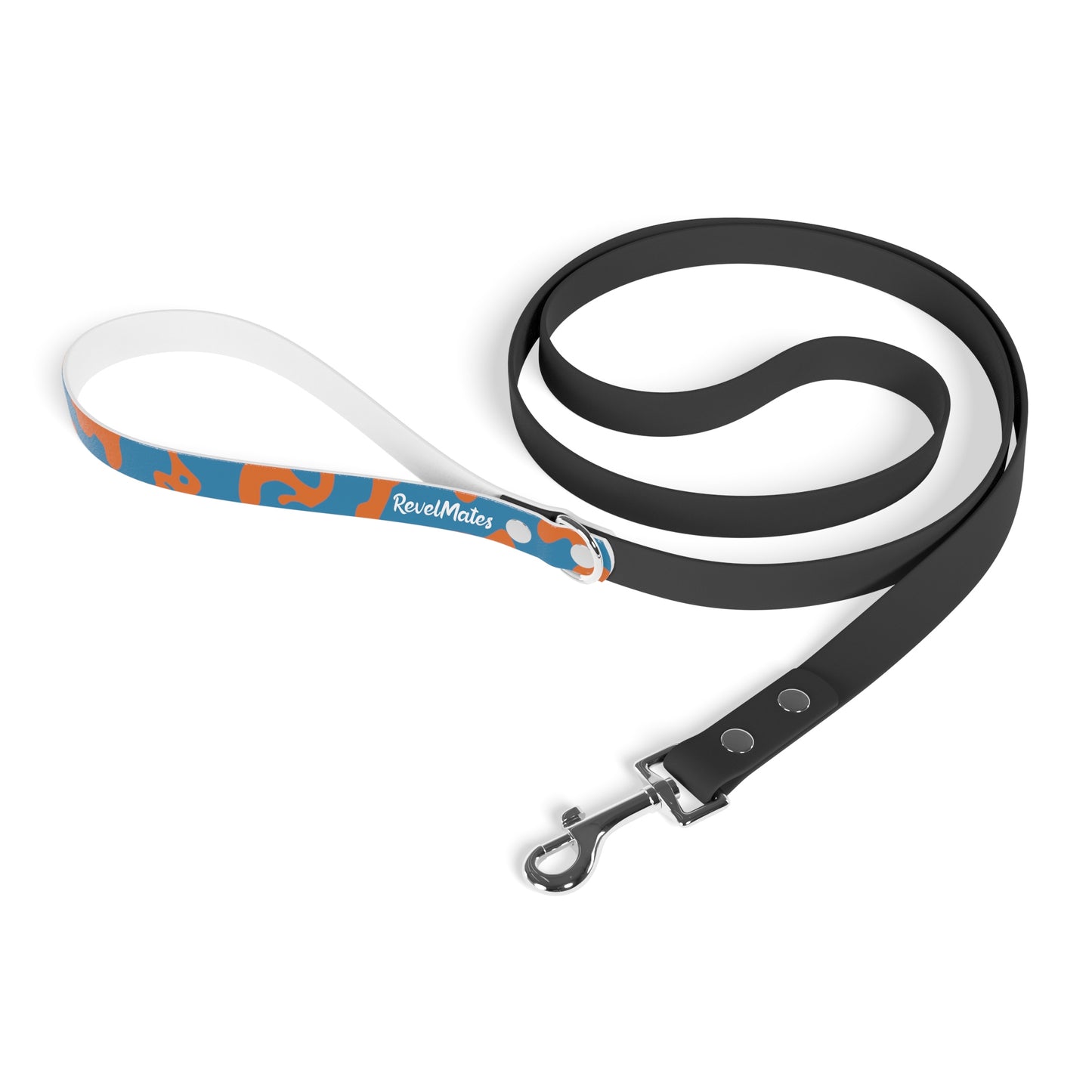 Pet Leash | Camouflage Blue & Orange Design