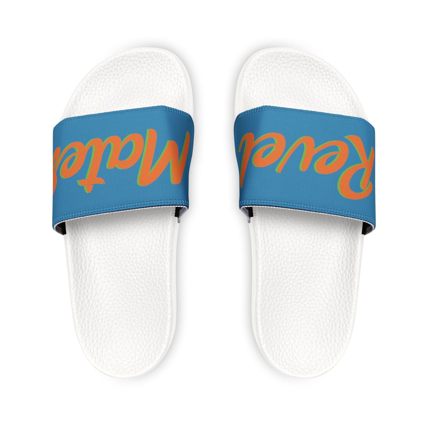 Men's Removable Strap Sandals | Blue & Orange RevelMates Design