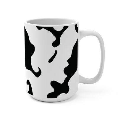 Ceramic Mug 15oz (440 ml) | Camouflage Black & White Design
