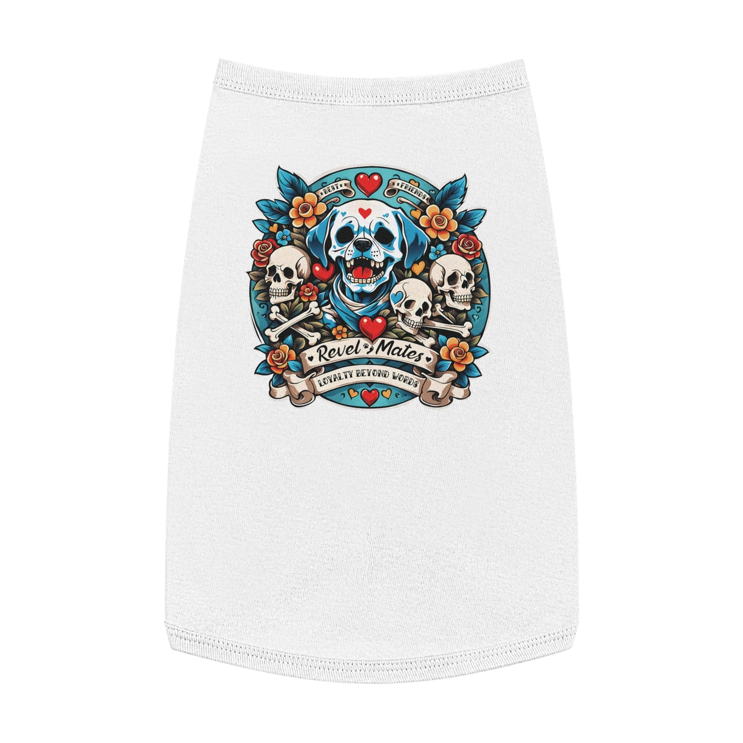 Pet T-Shirt | Dog Skull Tattoo Design | 4 colors