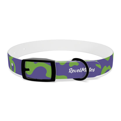 Pet Collar | Camouflage Lavender & Lime Design