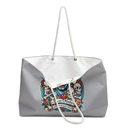 Weekender Beach Bag | All Over Print Bag | Dog Skull Tattoo Design | 4 colors