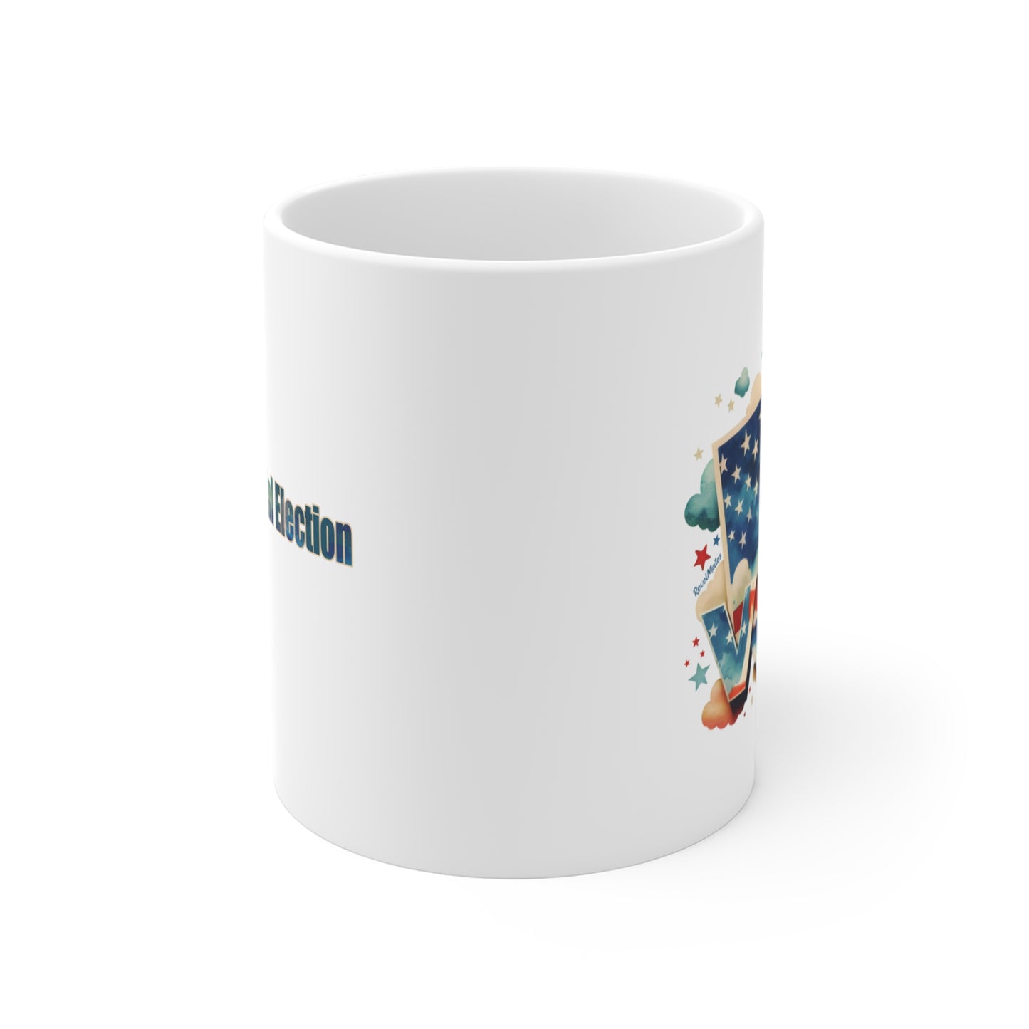 Ceramic Mug 11oz (330 ml) | VOTE Watercolor Design | US Elections | 2 colors