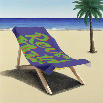 Beach Towel | All Over Print Towel | Lavender & Lime RevelMates Design