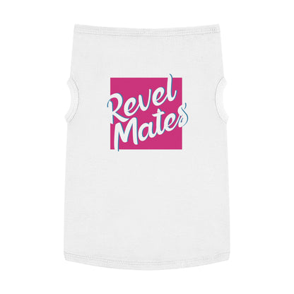 Pet T-Shirt | Fuchsia & White RevelMates Square Design | 4 colors