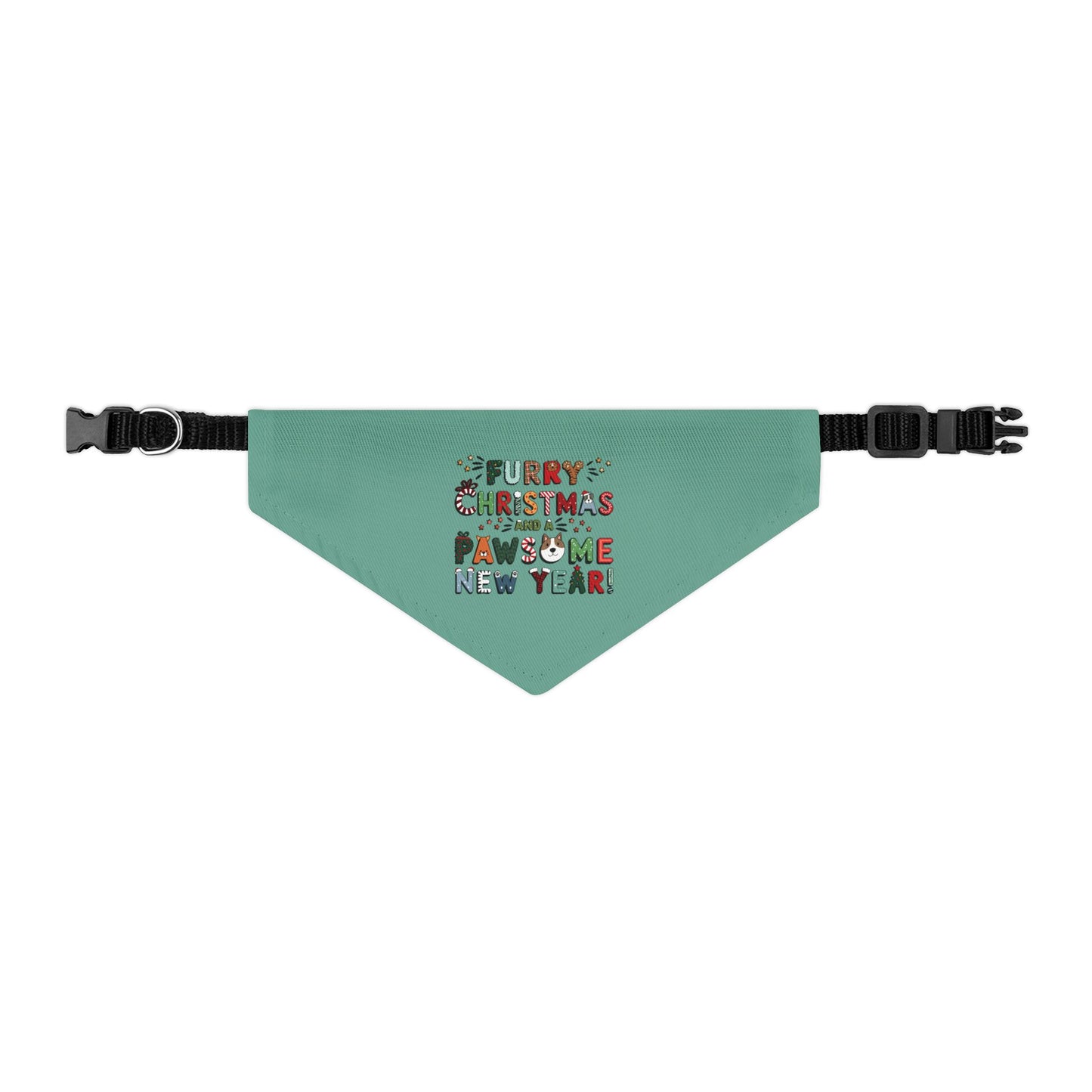 Pet Bandana Collar | Furry Christmas Design | 8 colors