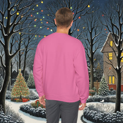 Unisex Heavy Blend Crewneck Sweatshirt | Christmas Lights Design | 8 colors