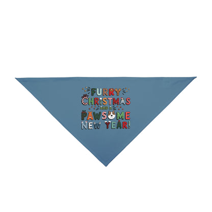 Pet Bandana | Furry Christmas Design | 8 colors