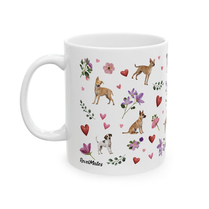 Ceramic Mug (11oz, 15oz) | Puppy Love Design | 2 sizes