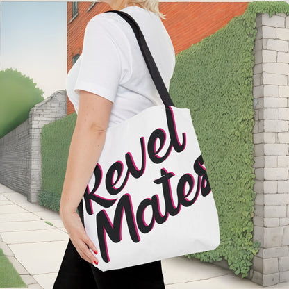 Tote Bag | All Over Print Bag | White & Black RevelMates Design