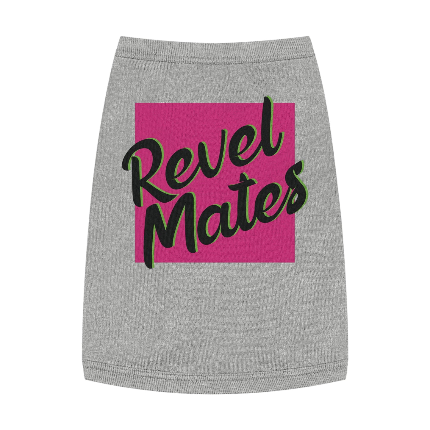 Pet T-Shirt | Fuchsia & Black RevelMates Square Design | 4 colors