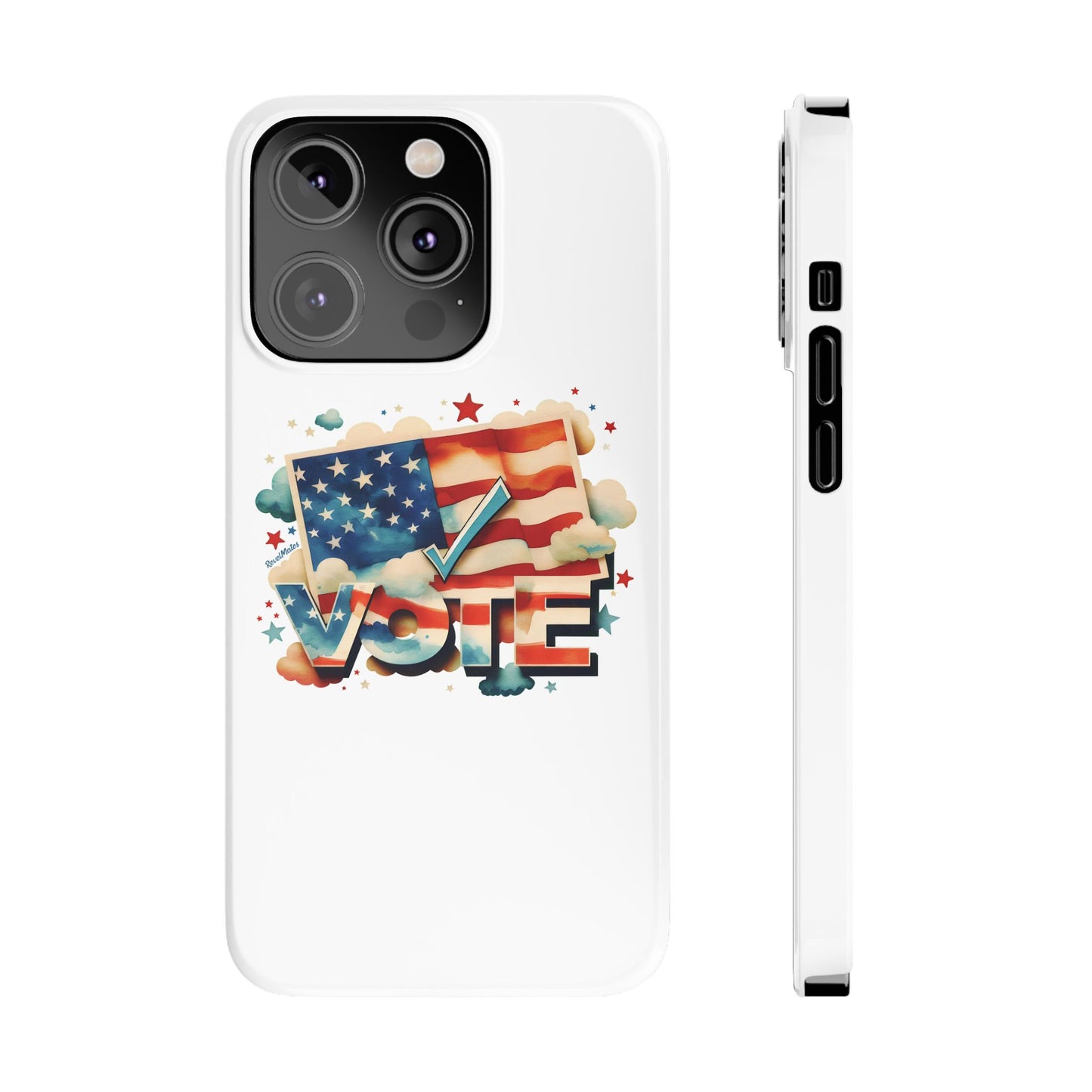 Slim Phone Case | VOTE Watercolor Design | US Elections