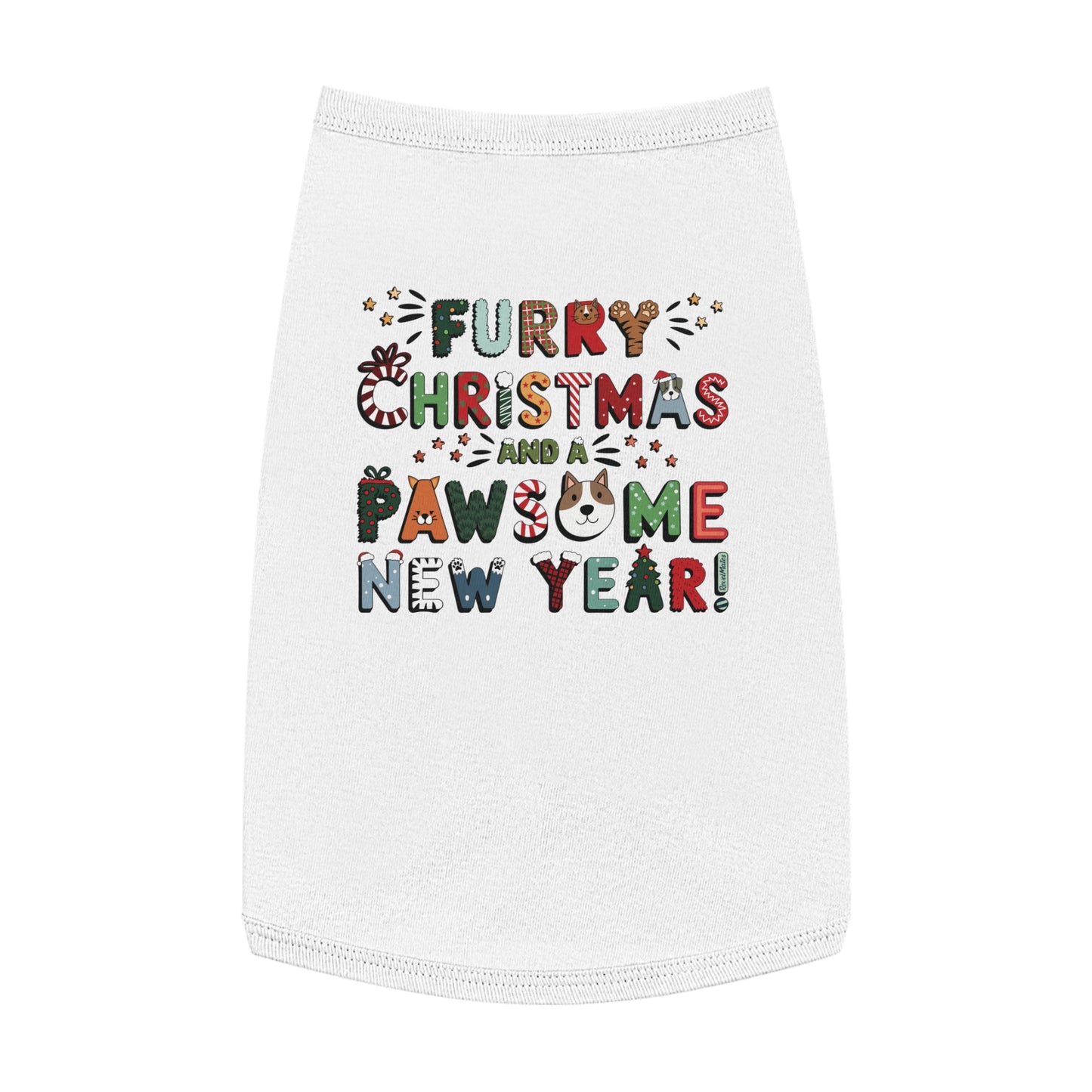 Pet T-Shirt | Furry Christmas Design | 4 colors