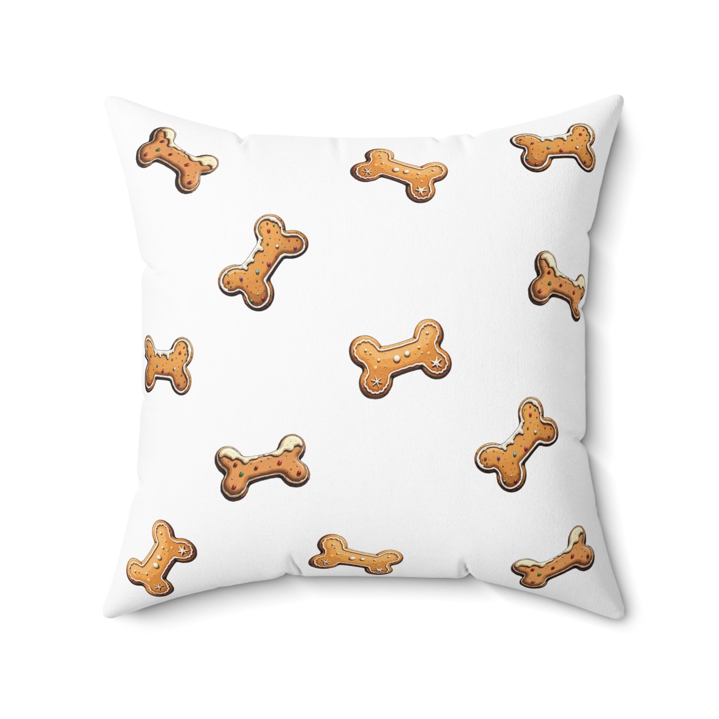 Spun Polyester Square Pillow | Ginger Cookie Mates Design | 4 sizes