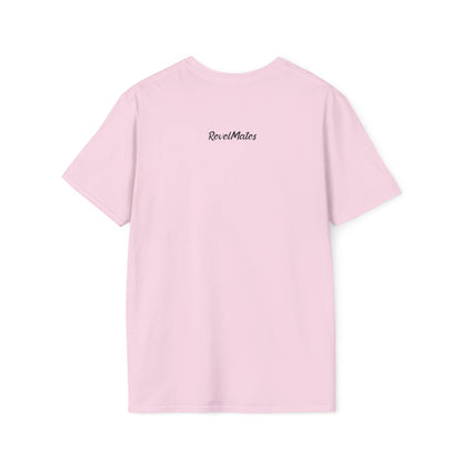 Unisex Softstyle T-Shirt | Fuchsia & Black RevelMates Square Design | 4 colors