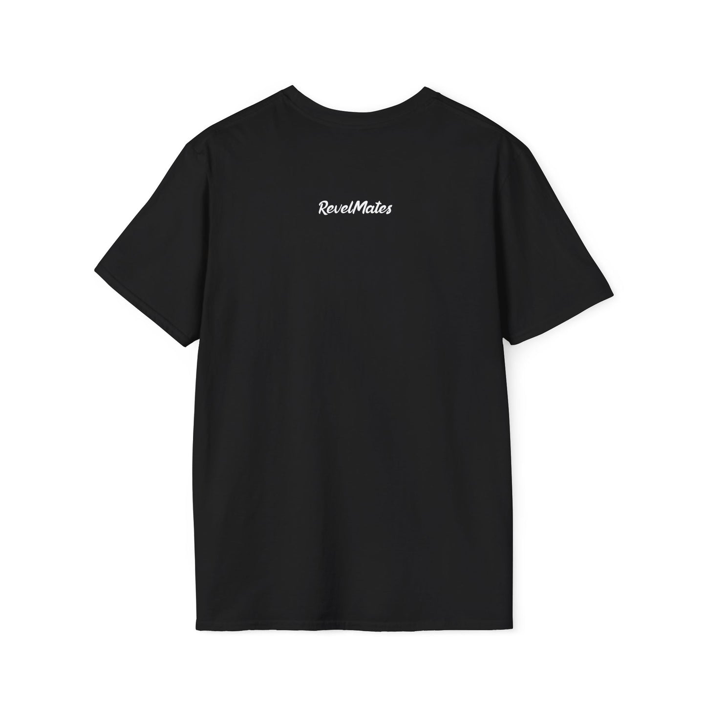 Unisex Softstyle T-Shirt | White & Black RevelMates Square Design | 4 colors