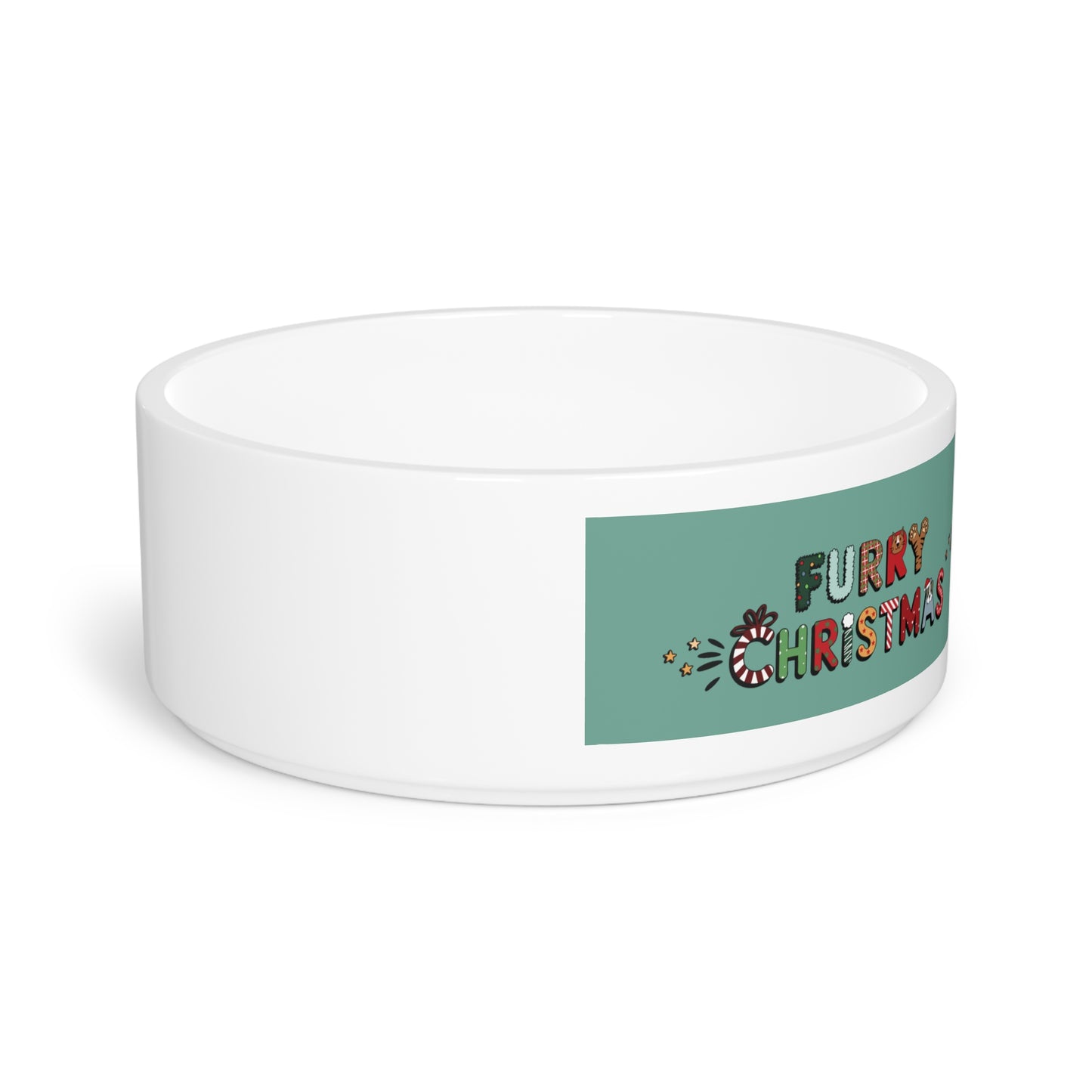 Pet Bowl 16oz (473ml) | Furry Christmas Design | 8 colors