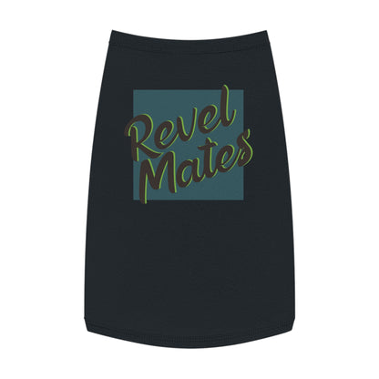 Pet T-Shirt | Turquoise & Brown RevelMates Square Design | 4 colors