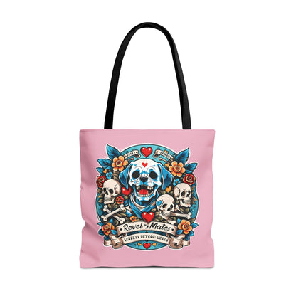 Tote Bag | All Over Print Bag | Dog Skull Tattoo Design