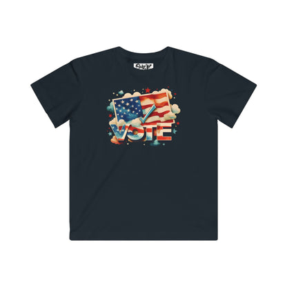 Unisex Kids Lightweight Fine Jersey T-Shirt | VOTE Watercolor Design | US Elections | 13 colors