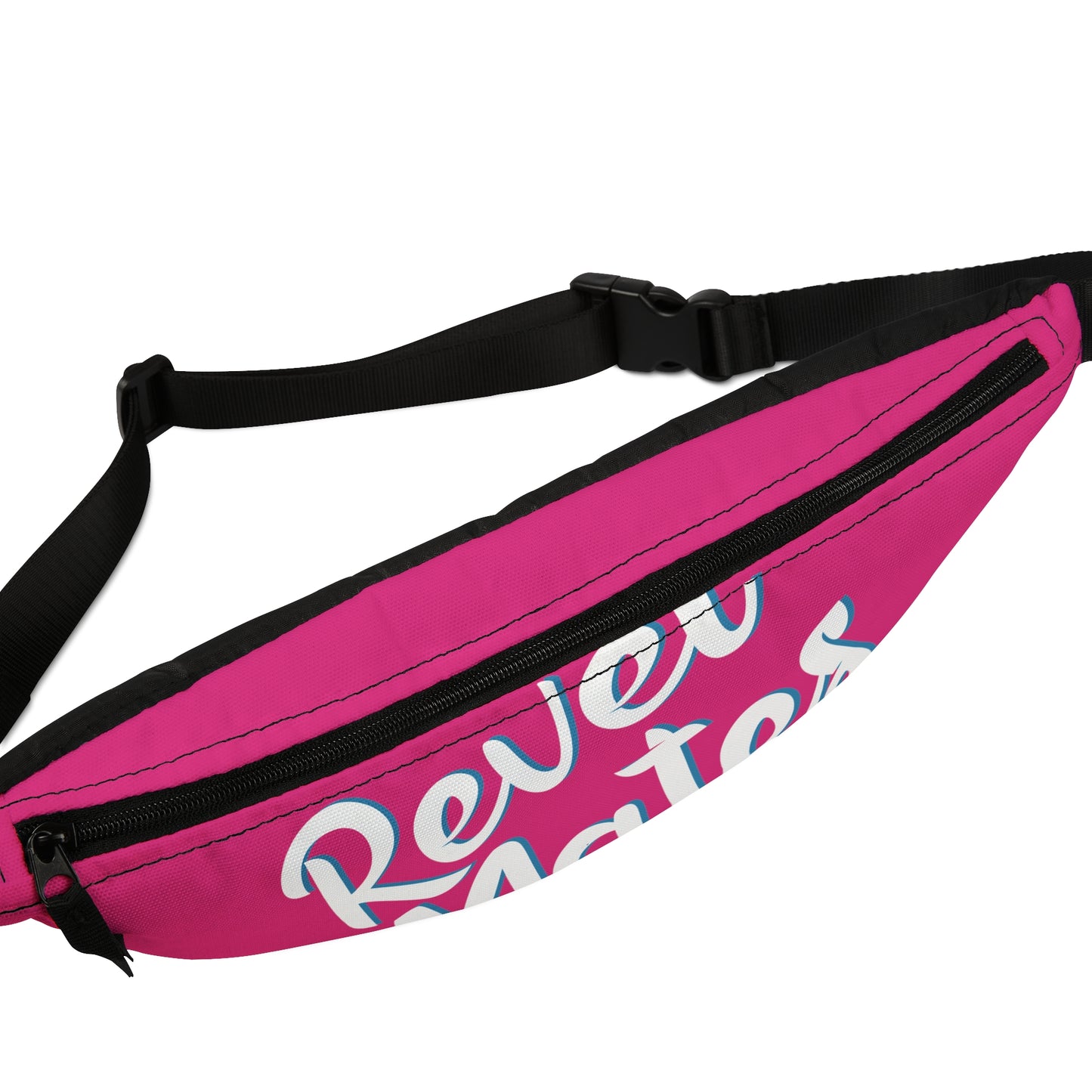 Unisex Fanny Pack | Waist Pack | Hip Pack | Hip Bag | Hips Bag | Waist Bag | Fuchsia & White RevelMates Design