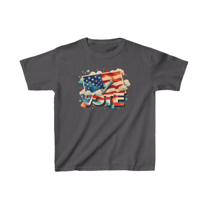 Unisex Kids Heavy Cotton™ T-Shirt | VOTE Watercolor Design | US Elections | 20 colors