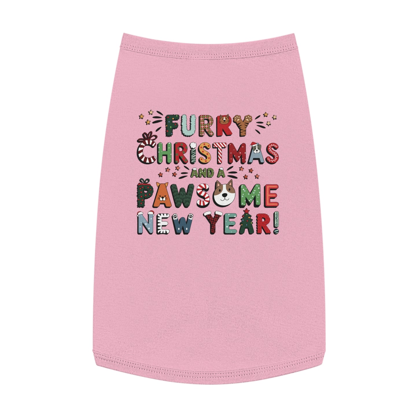 Pet T-Shirt | Furry Christmas Design | 4 colors